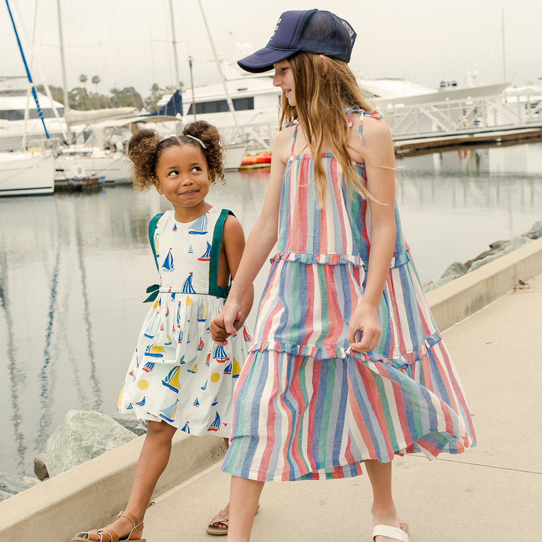 Multi Stripe Garden Dress