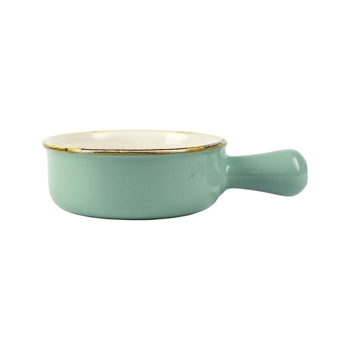 Italian Bakers Aqua Small Round Baker With Large Handle