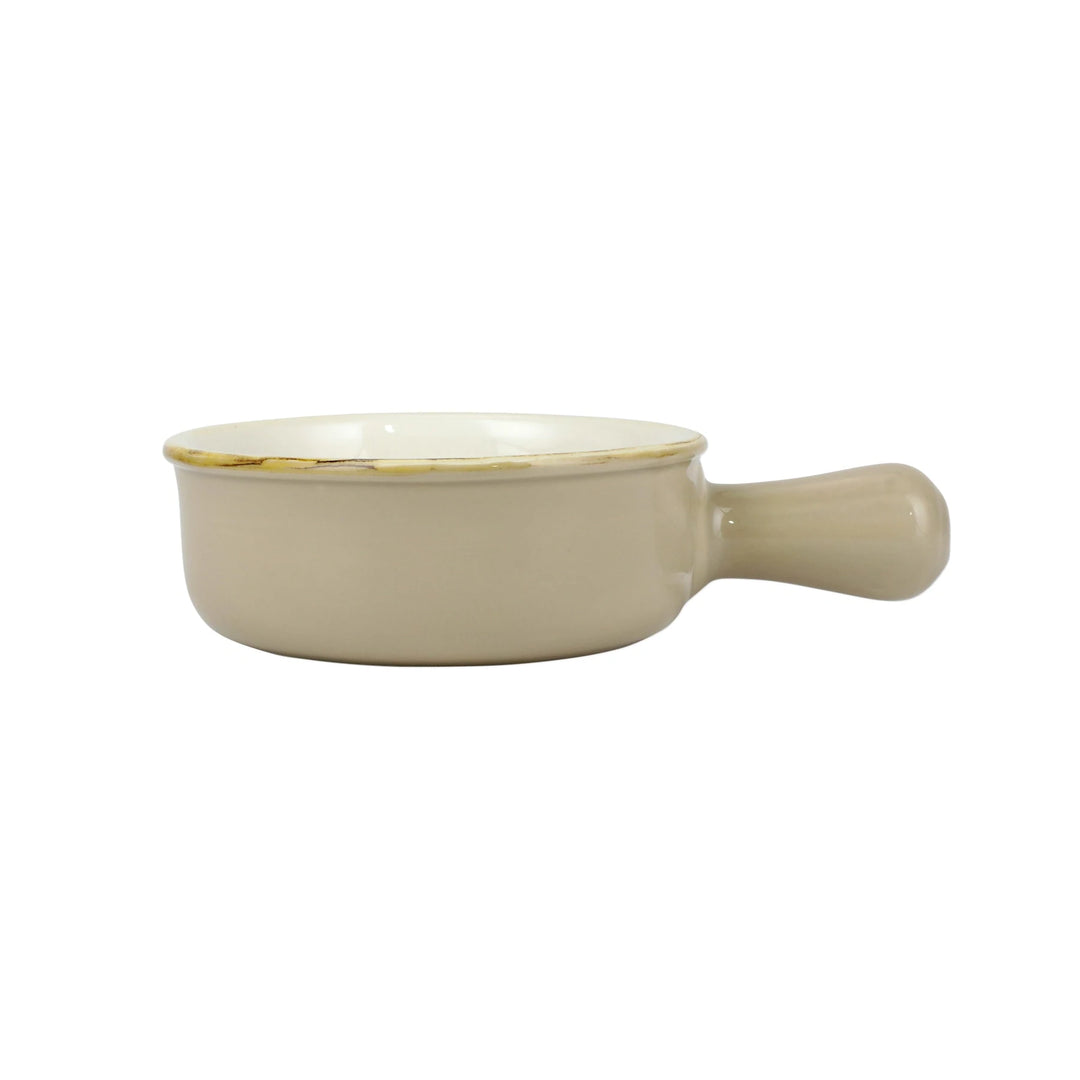 Italian Bakers Cappuccino Small Round Baker With Large Handle