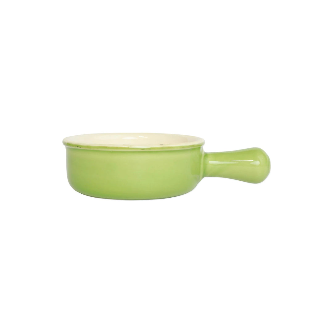 Italian Bakers Green Small Round Baker With Large Handle