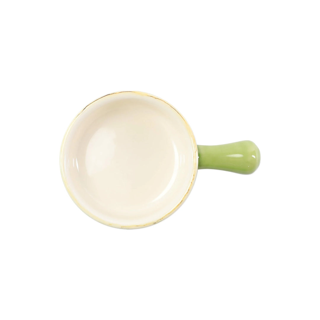 Italian Bakers Green Small Round Baker With Large Handle