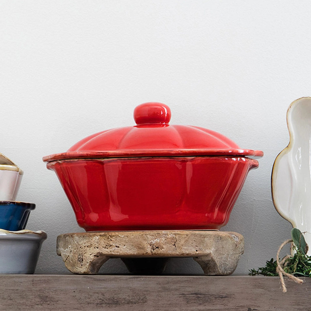 Italian Bakers Red Square Covered Casserole Dish