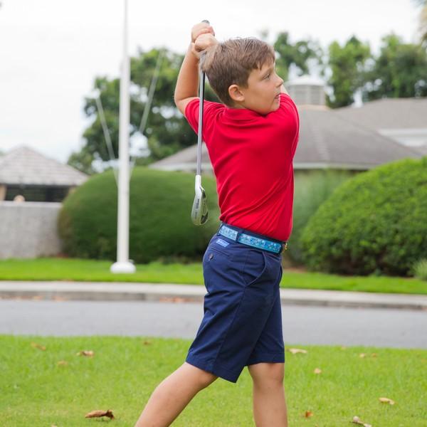 Navy Blue Twill Shorts