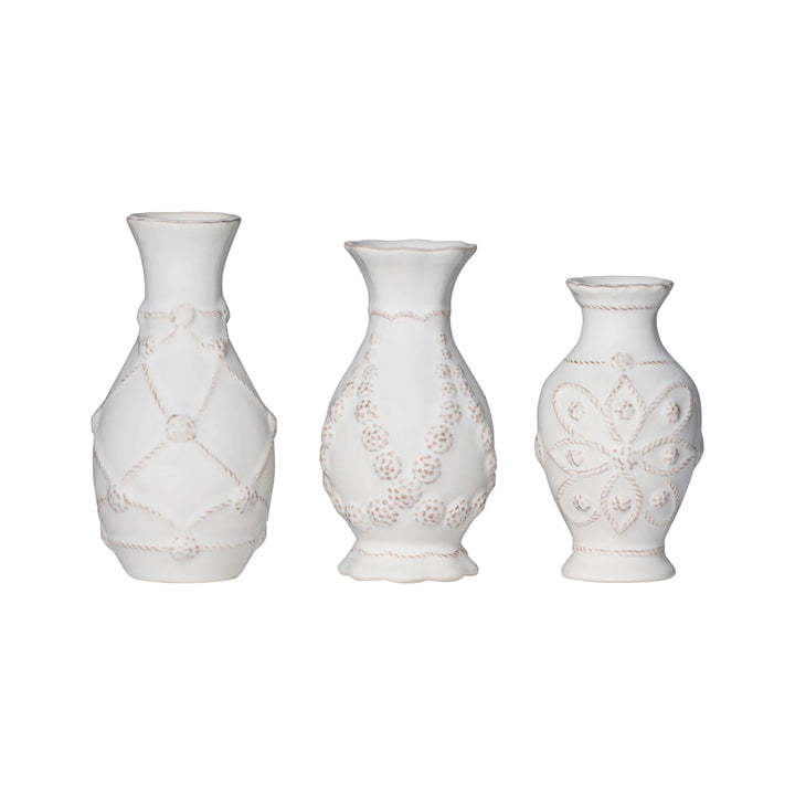 Jardins du Monde Whitewash Mini Vase Trio