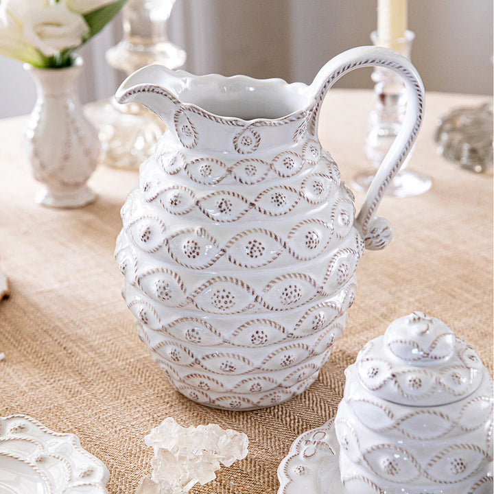 Jardins du Monde Whitewash Pitcher/Vase