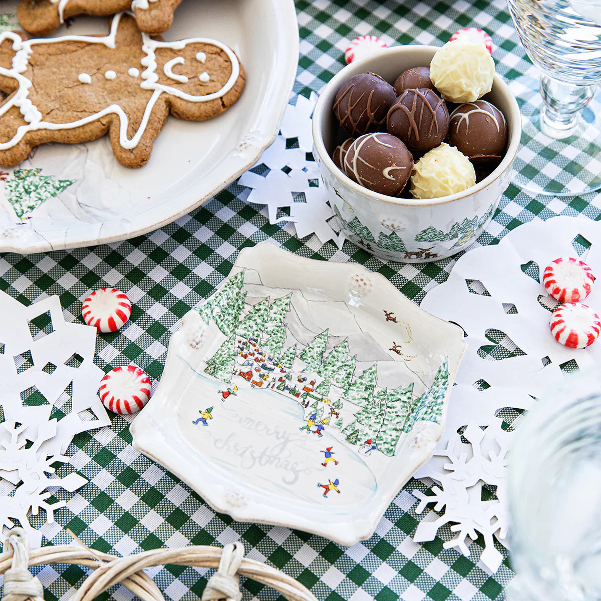 Berry & Thread North Pole Merry Christmas Trinket Tray