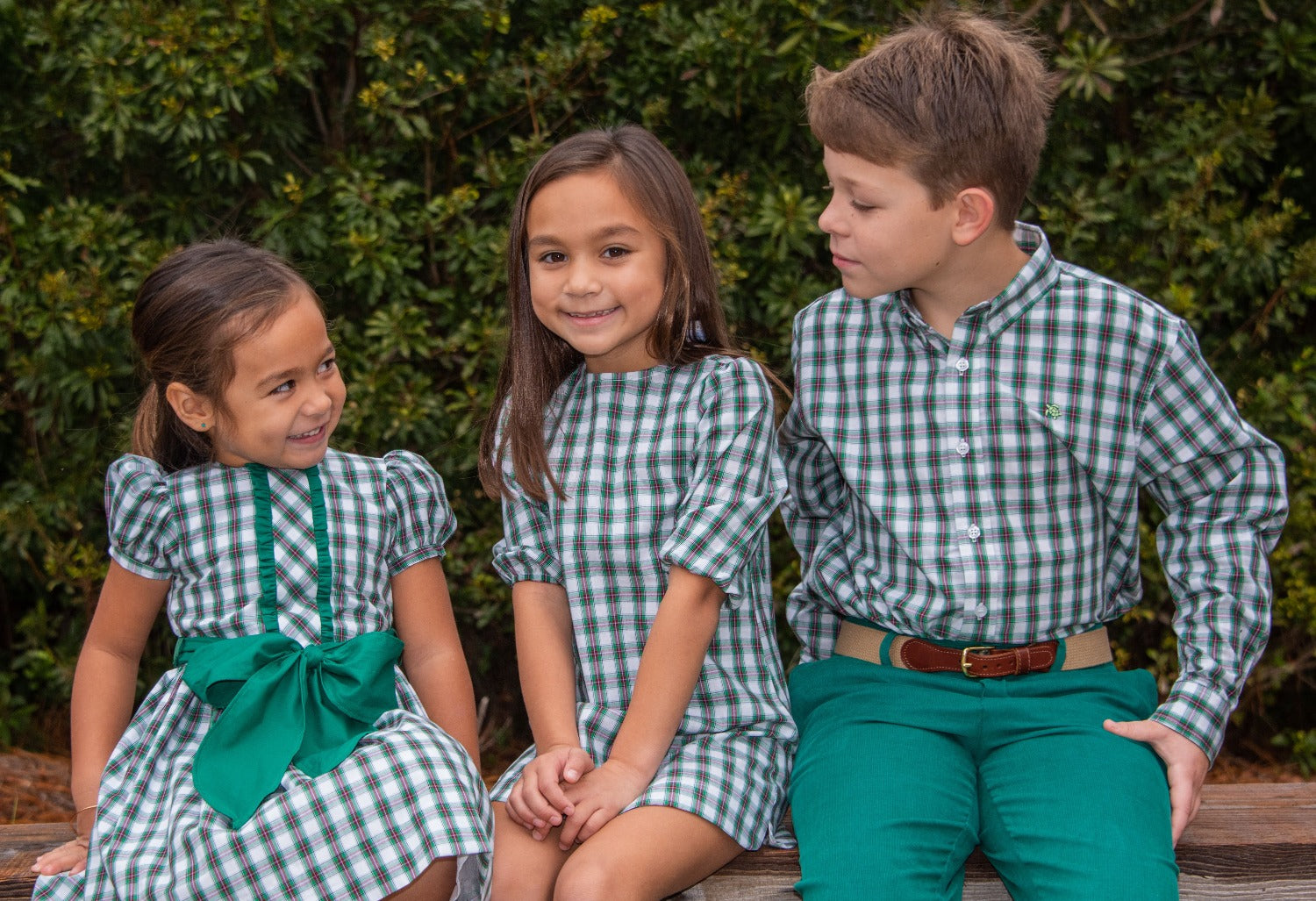 Evergreen Plaid Dress