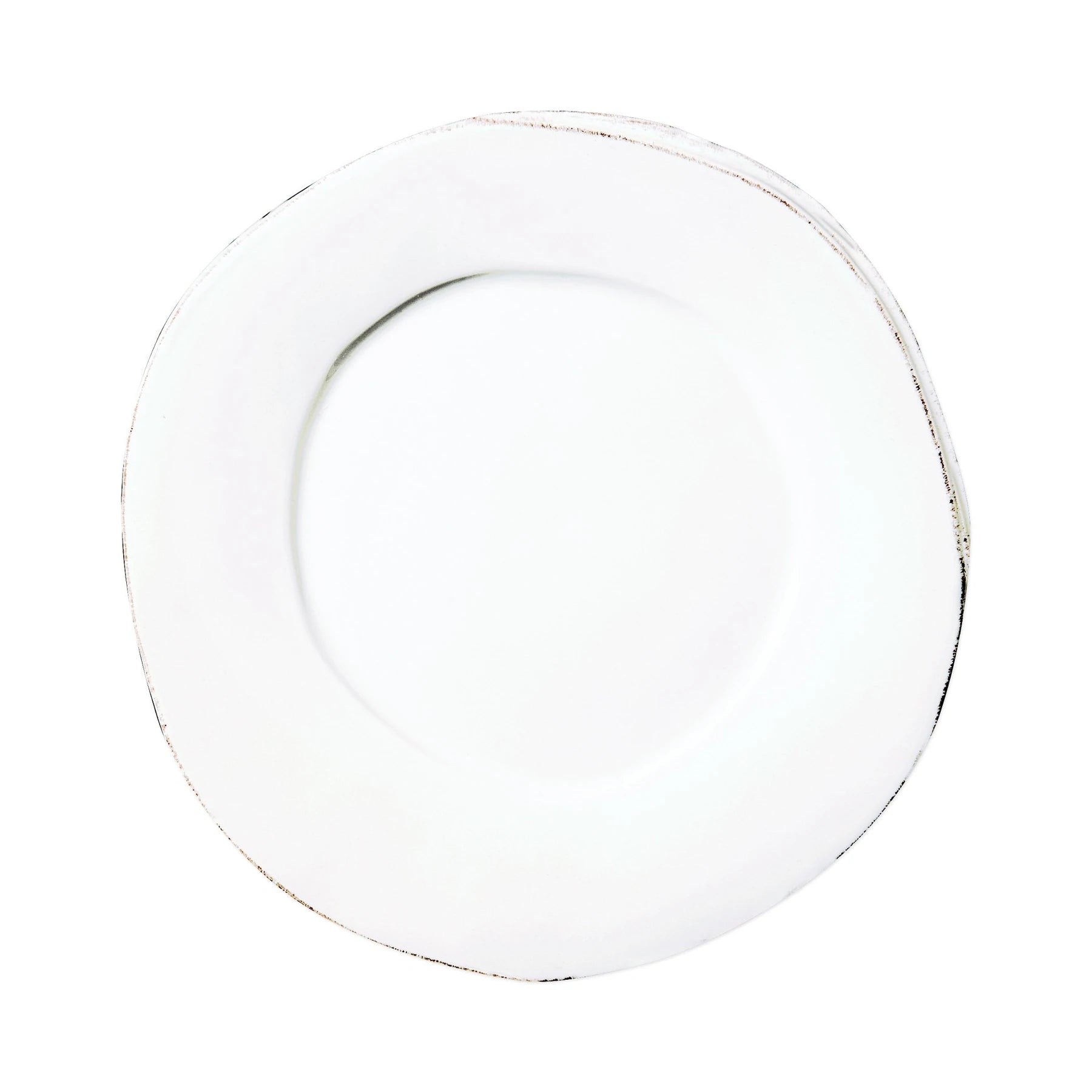 White Lastra European Dinner Plate