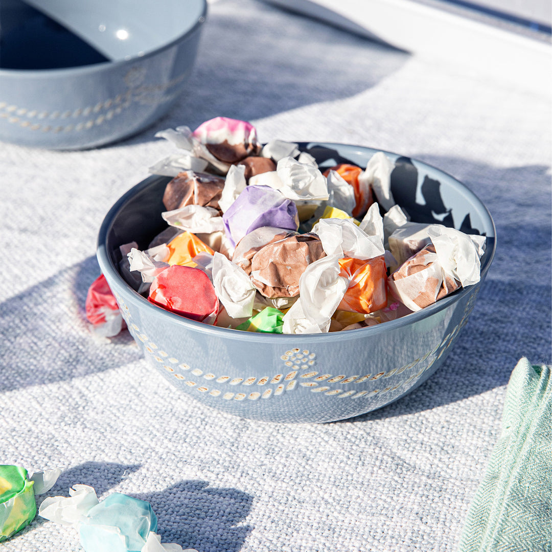 Berry & Thread Chambray Melamine Cereal/Ice Cream Bowl