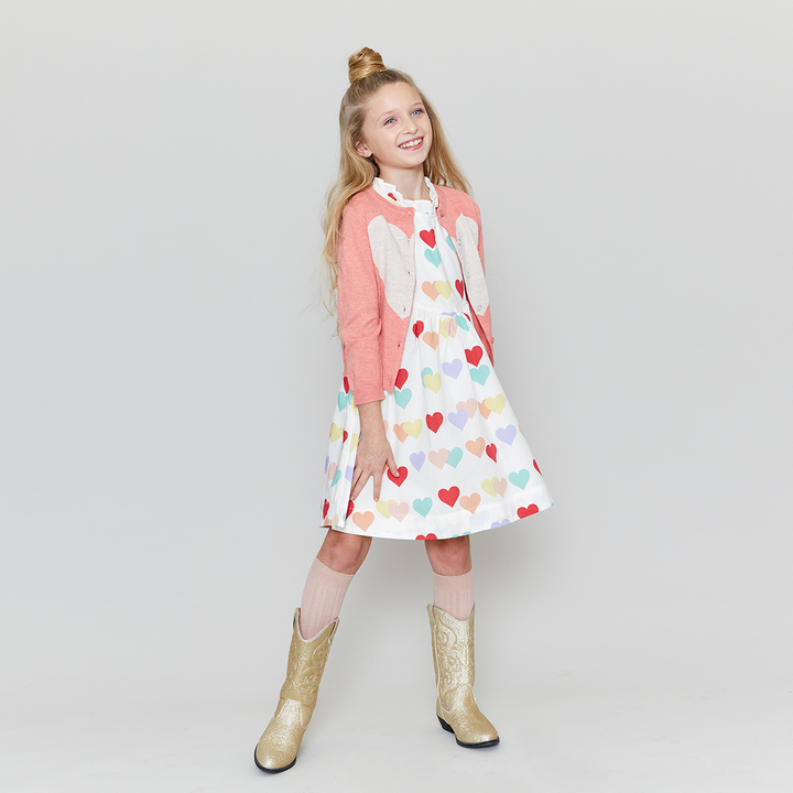 Multi Hearts Jennifer Dress