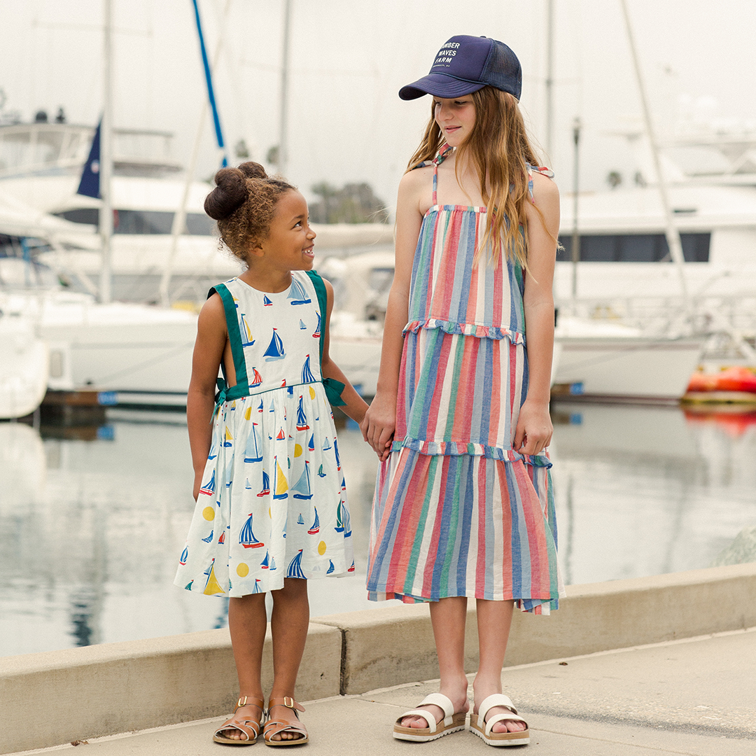 Multi Stripe Garden Dress