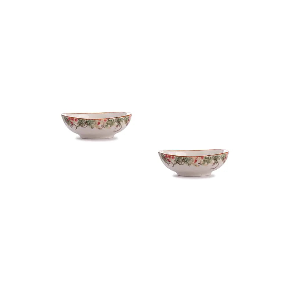 Natale Small Oval Bowl - Set of 2