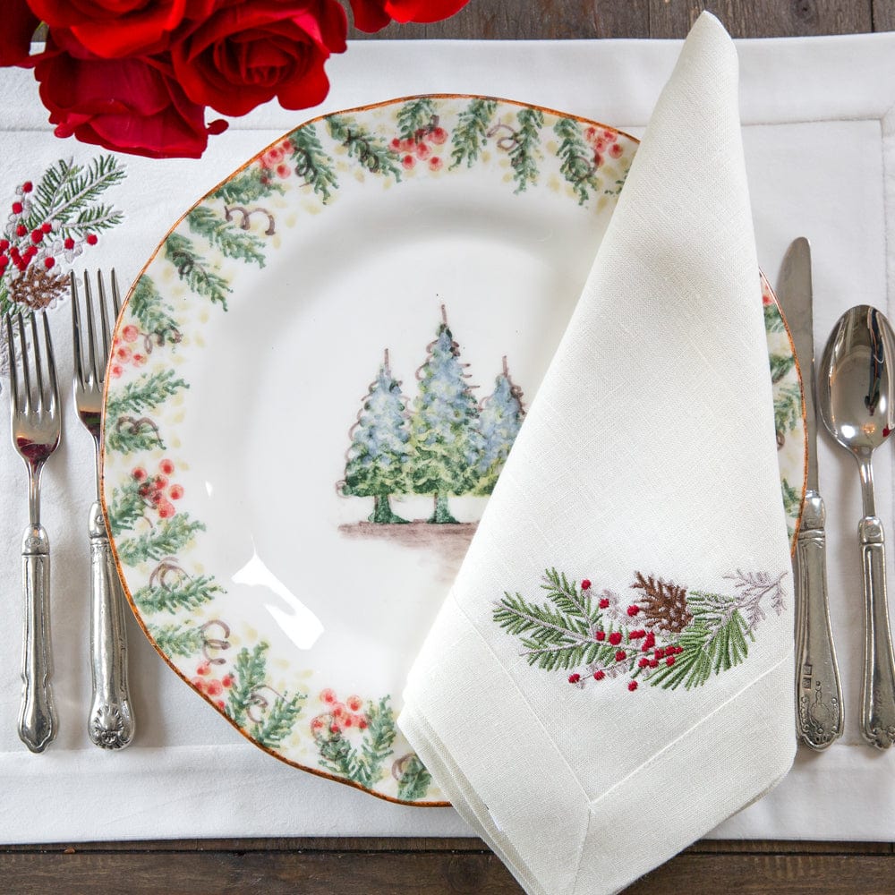 Natale Sprig Linen Placemat