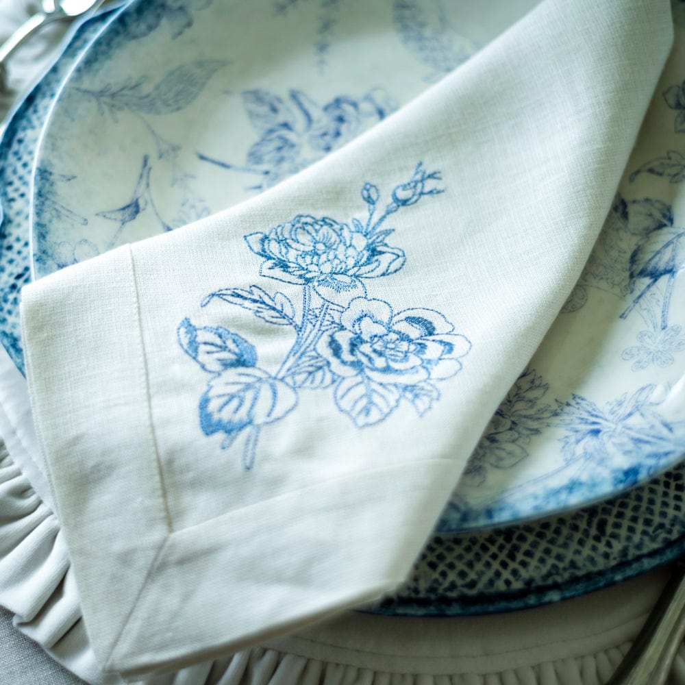 Giulietta French Blue Flower Napkin