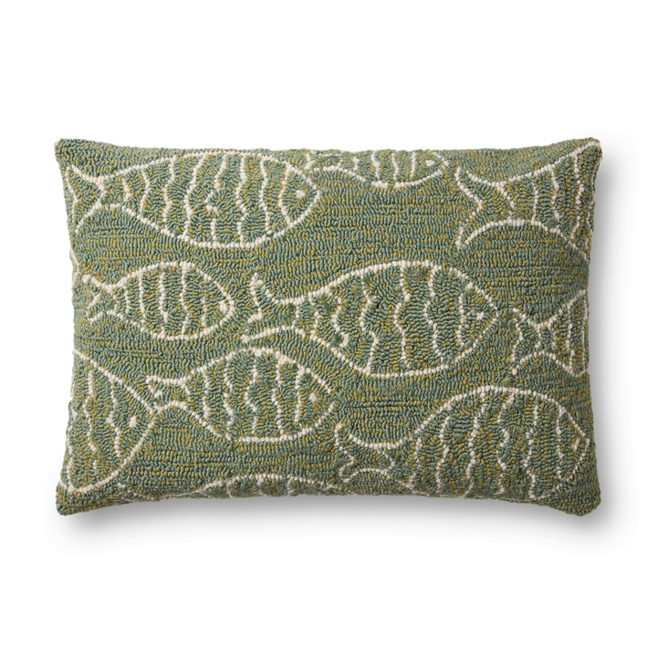 Hooked Fish Pattern Decorative Lumbar Pillow