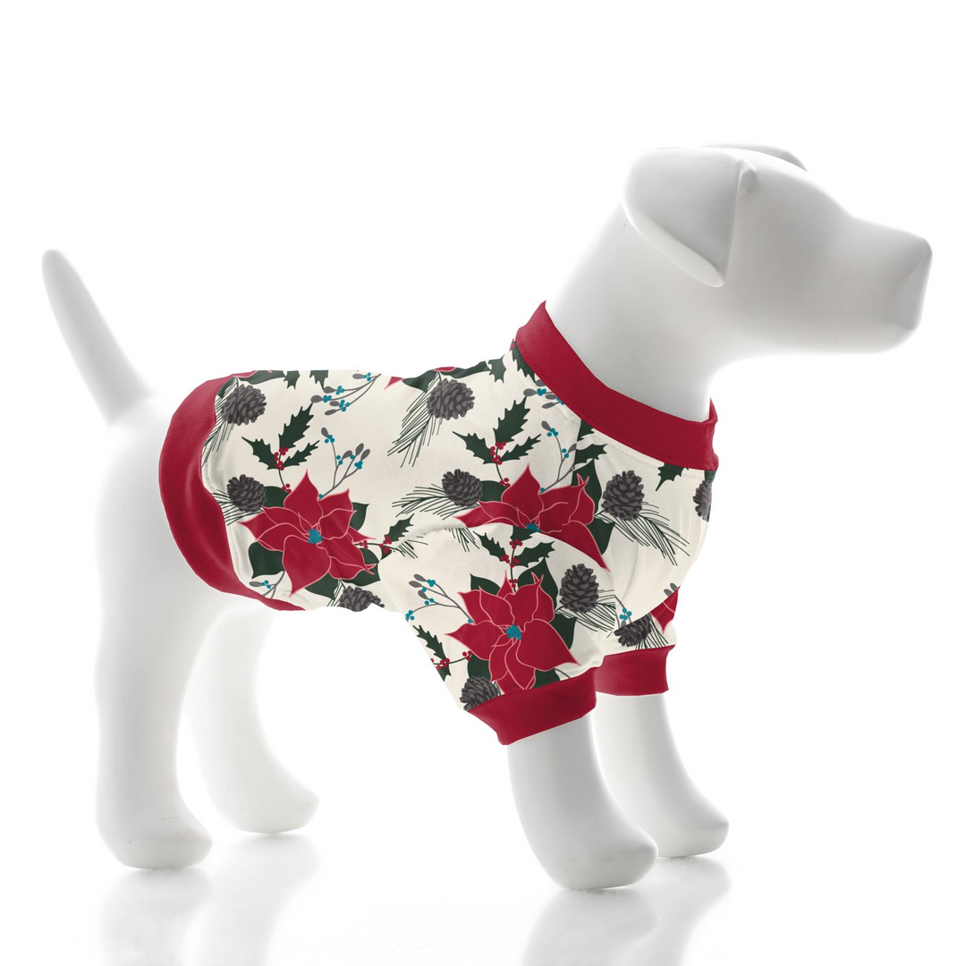 Christmas Floral Dog Tee