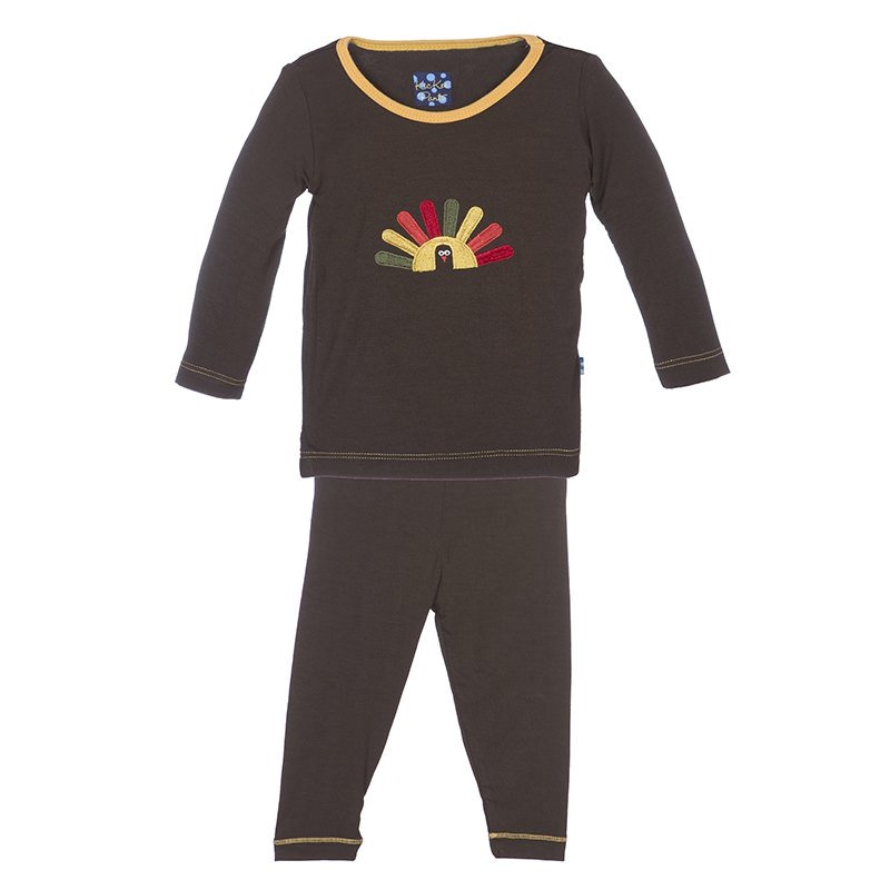 Bark Turkey Long Sleeve Pajama Set