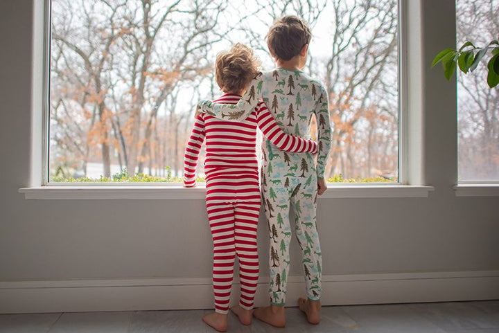 Candy Cane Stripe Long Sleeve Pajama Set