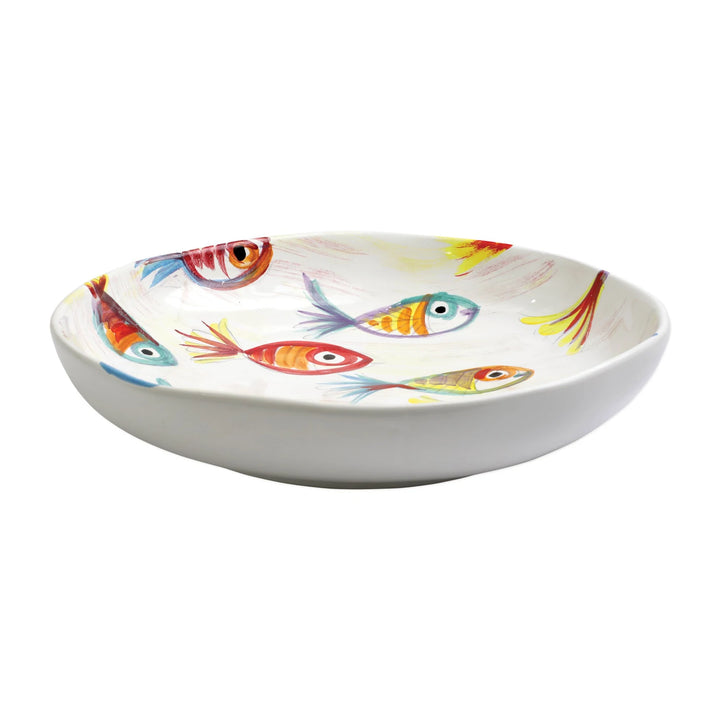 Pesci Colorati Shallow Bowl