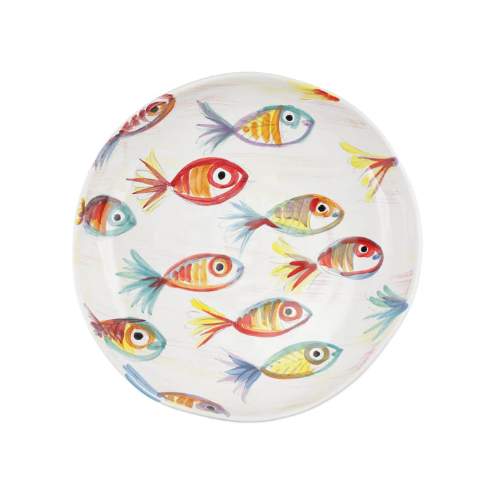 Pesci Colorati Shallow Bowl