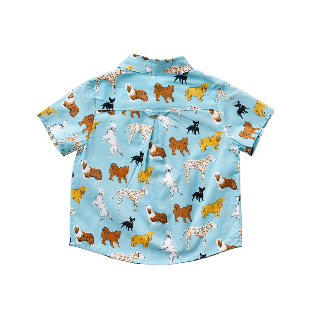 Milky Blue Dogs Jack Shirt