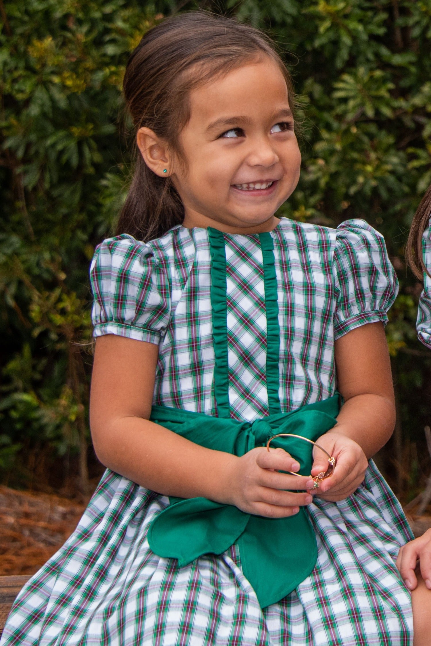 Evergreen Plaid Dress