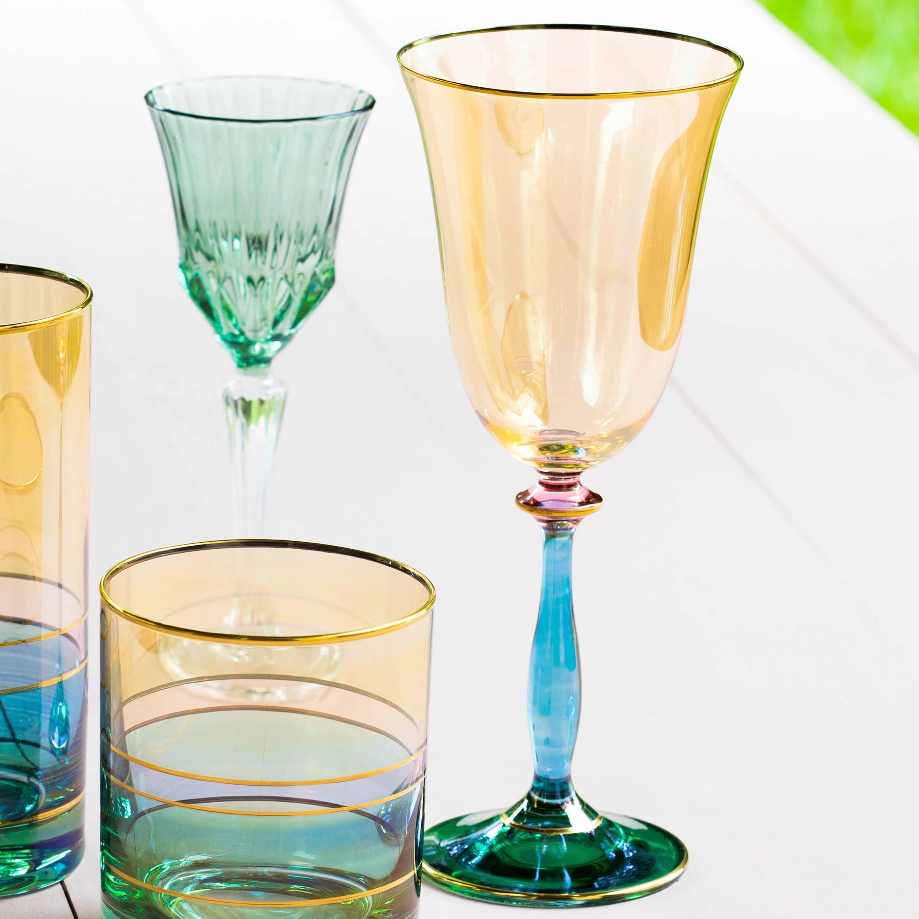 Regalia Deco Assorted Wine Glasses - Set of 4