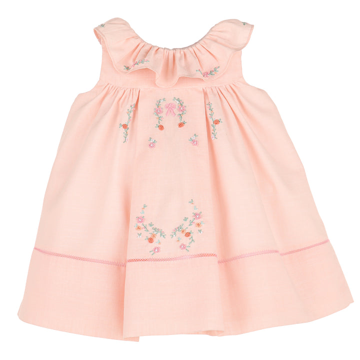 Peach Seaside Peche Ruffle Dress