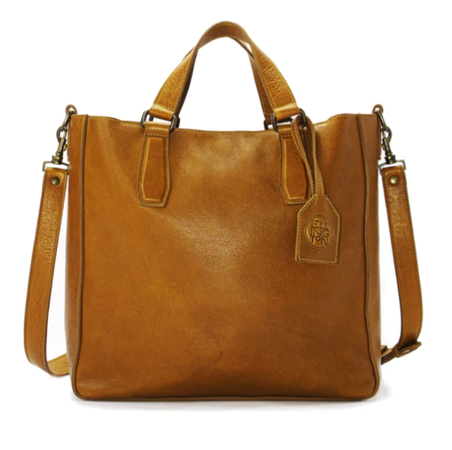 Ellington Leather Market Tote W/ Large Clutch