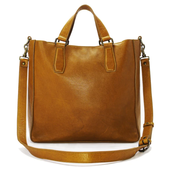 Ellington Leather Market Tote W/ Large Clutch