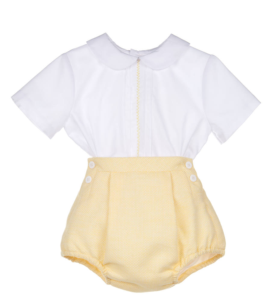 Yellow Lemon Tea Two Piece Set