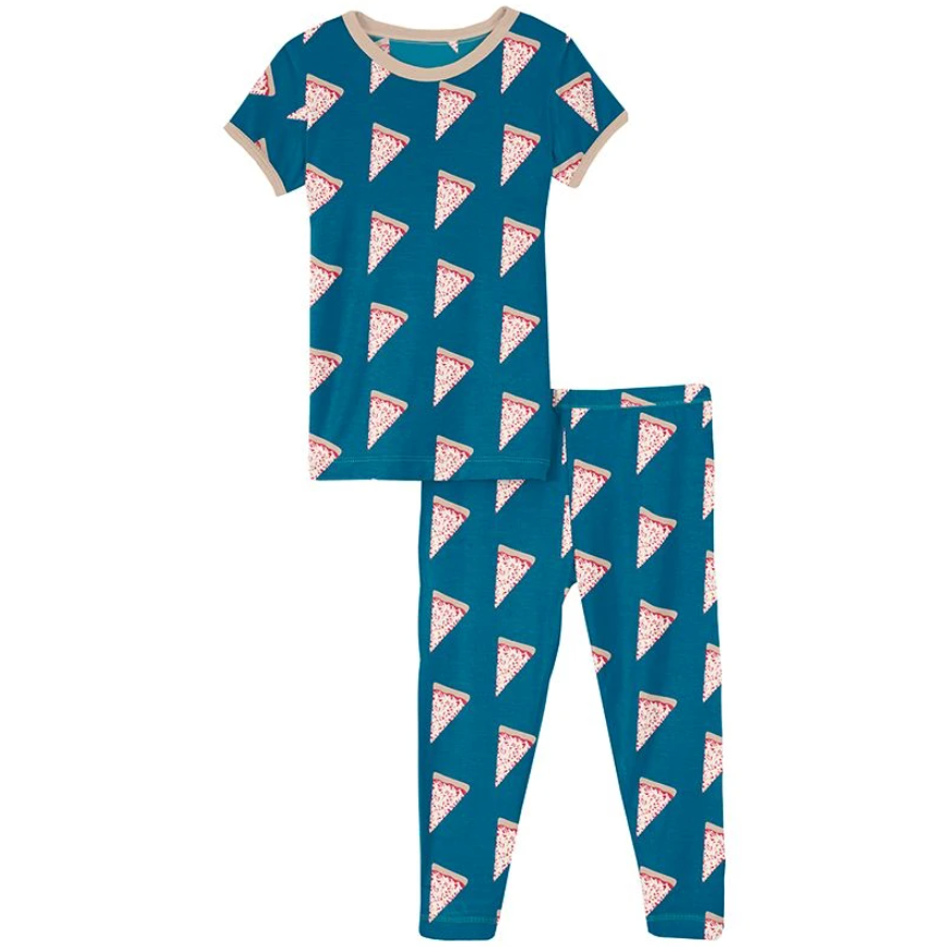 Seaport Pizza Slices Short Sleeve Pajama Set