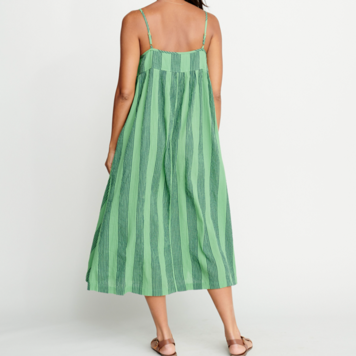 Peppermint & Navy Column Stripe Tia Dress