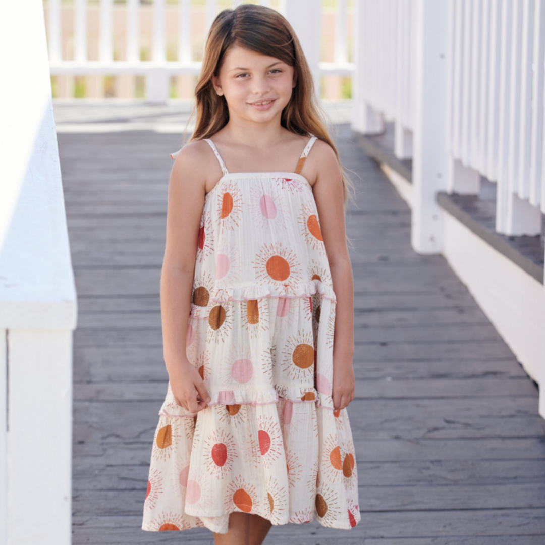 Multi Sunrise Garden Dress