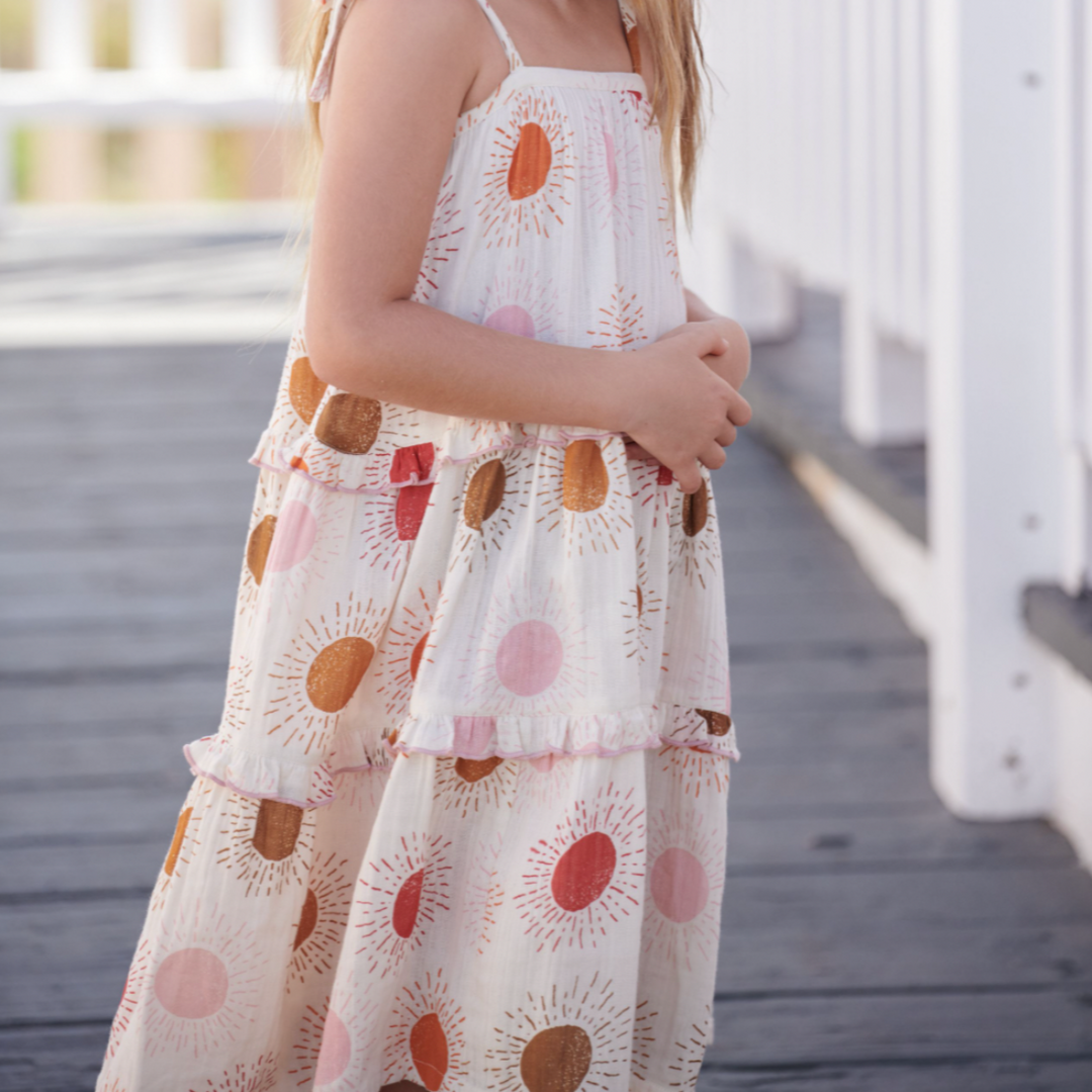 Multi Sunrise Garden Dress