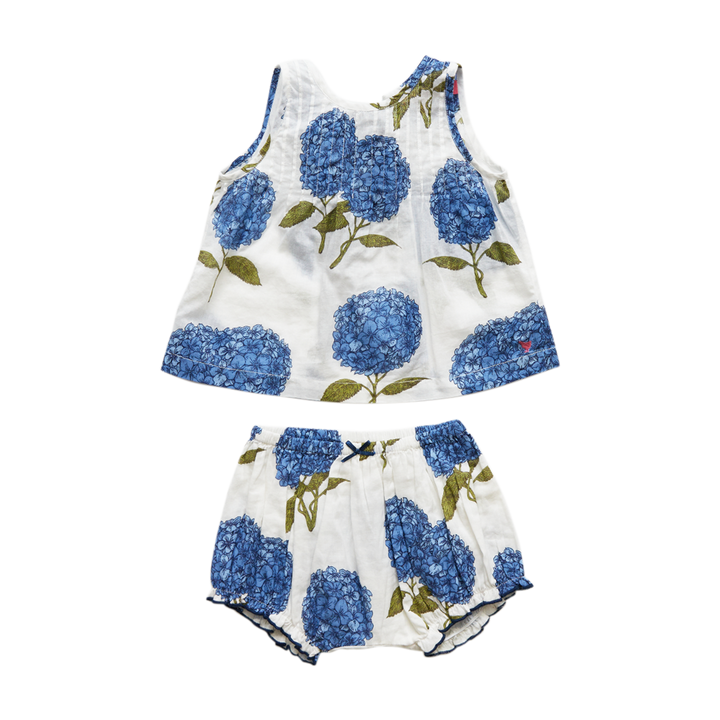 Blue Hydrangeas Jaipur 2-Piece Set