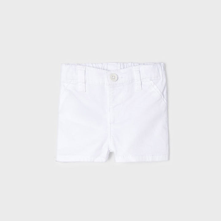 White Twill Shorts