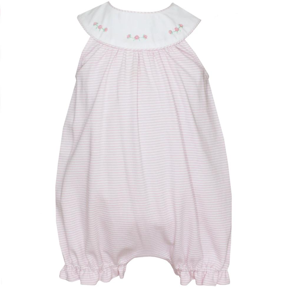 Pink Stripe Sleeveless Bubble