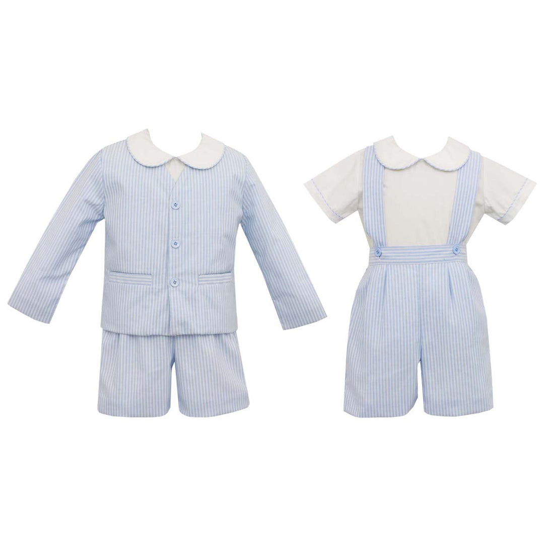 Light Blue Stripe 3 Piece Eaton Suit