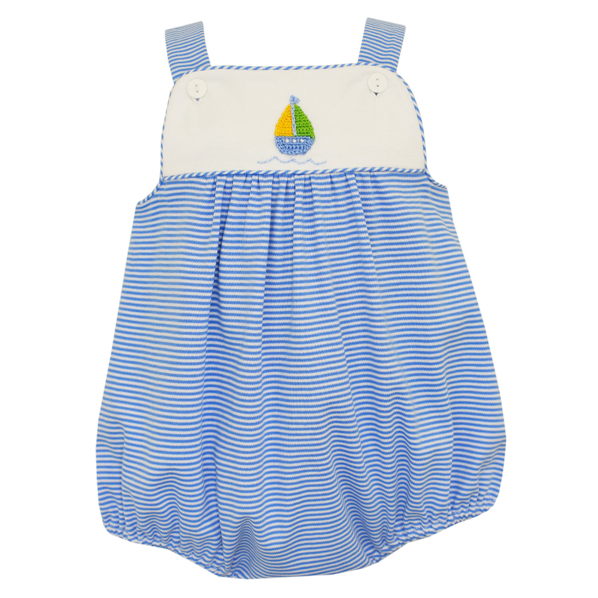 Royal Stripe Knit Sailboat Sun Bubble