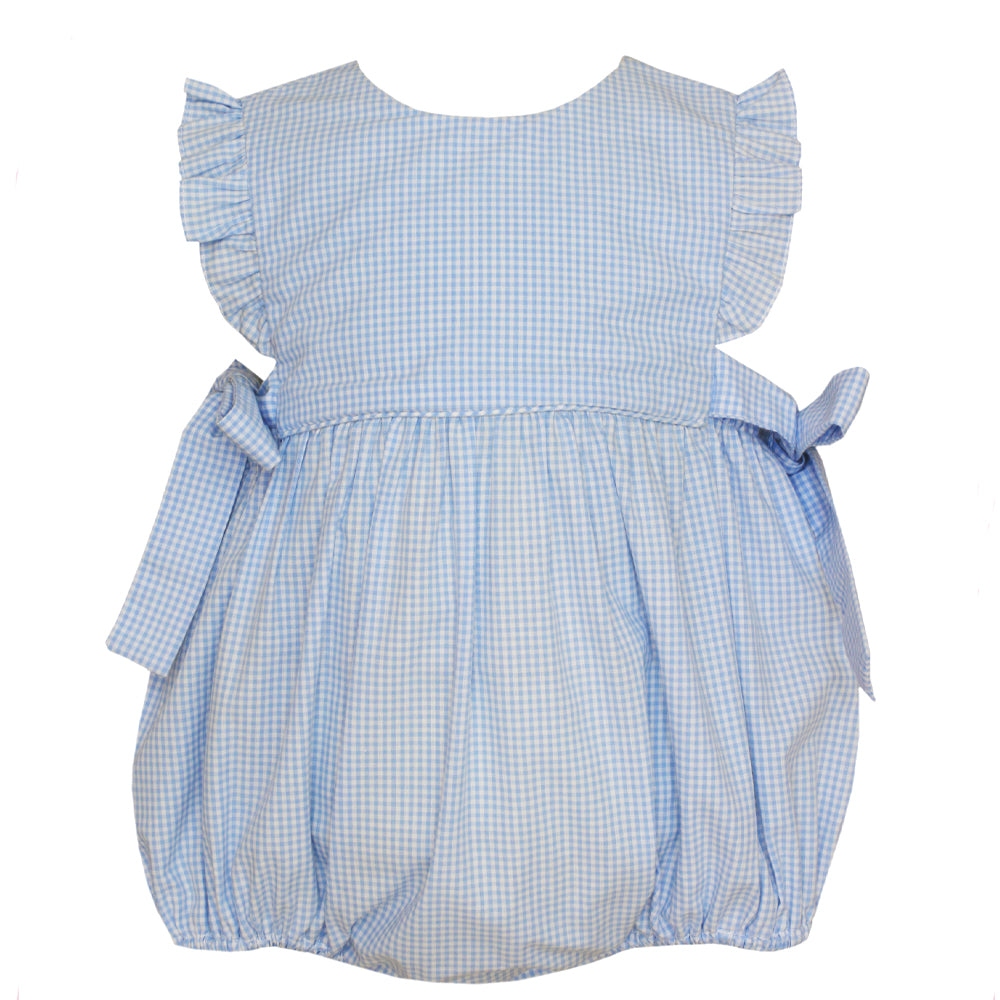 Light Blue Bubble with Ruffle Sleeves & Bows