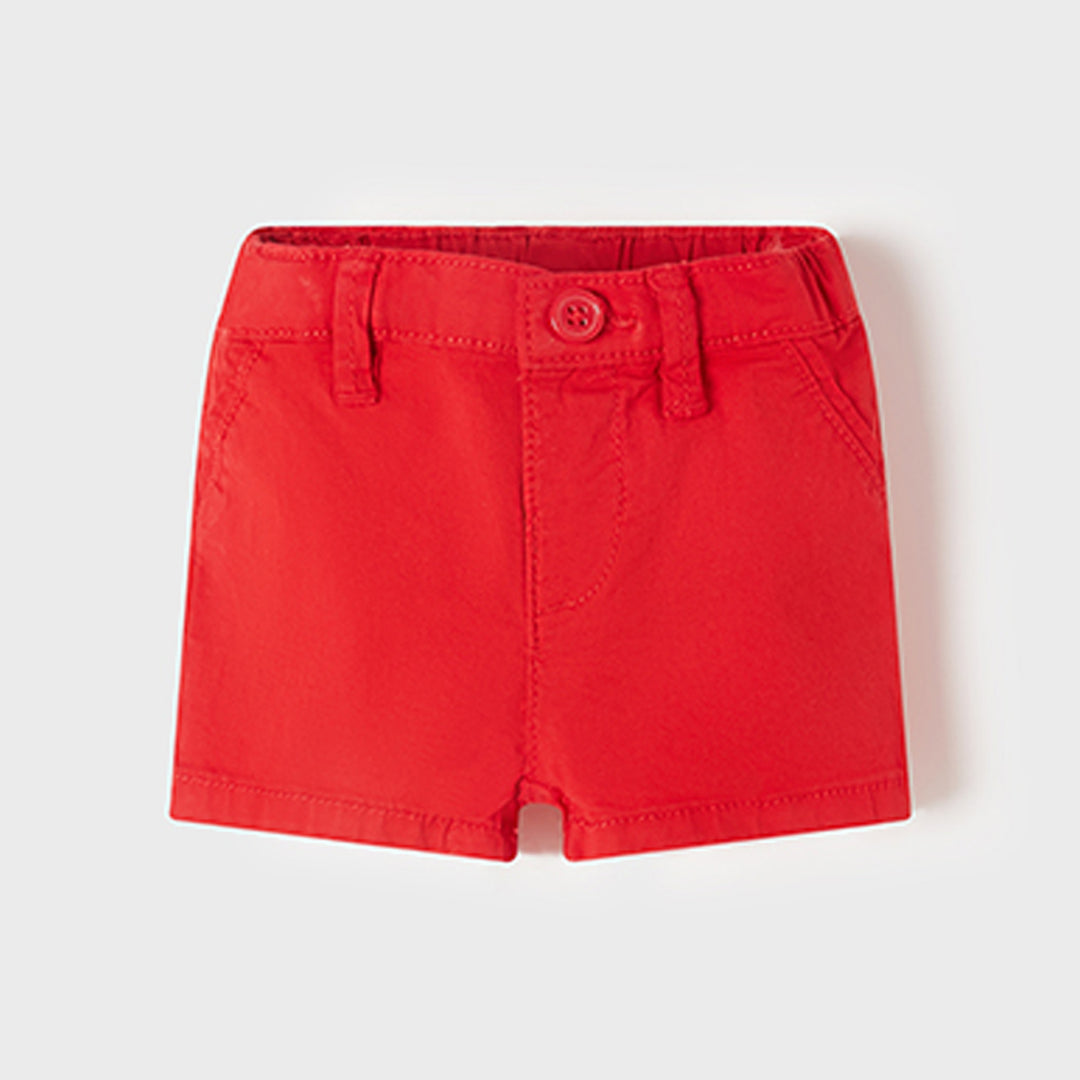 Red Twill Shorts