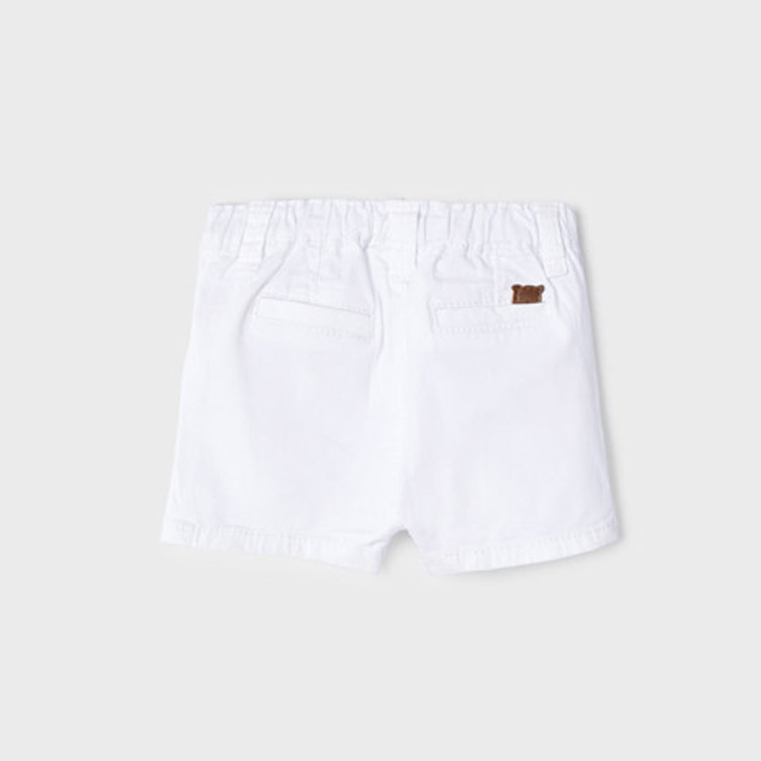 White Twill Shorts