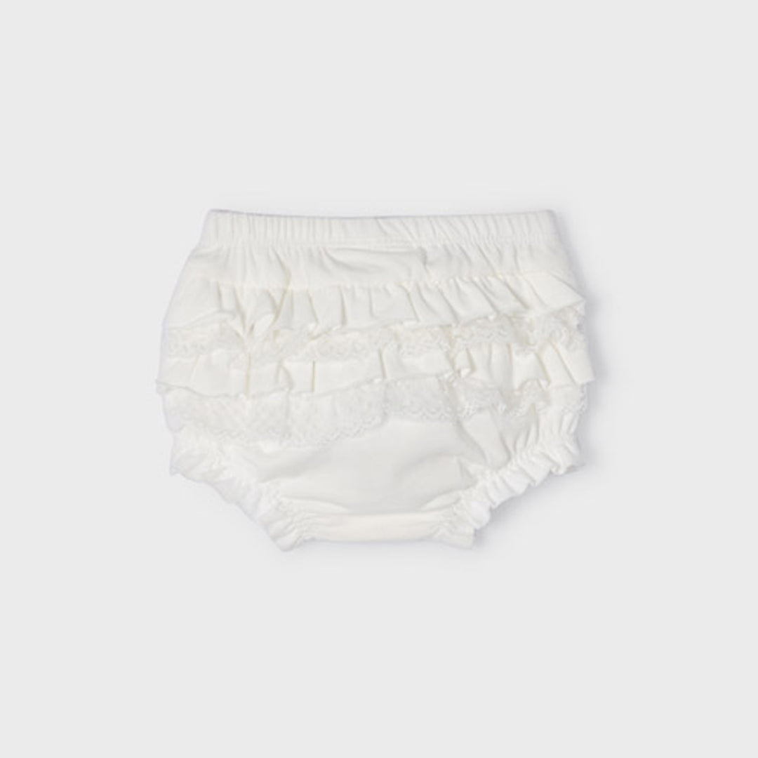 Ecofriends Natural Ruffled Knit Bloomers