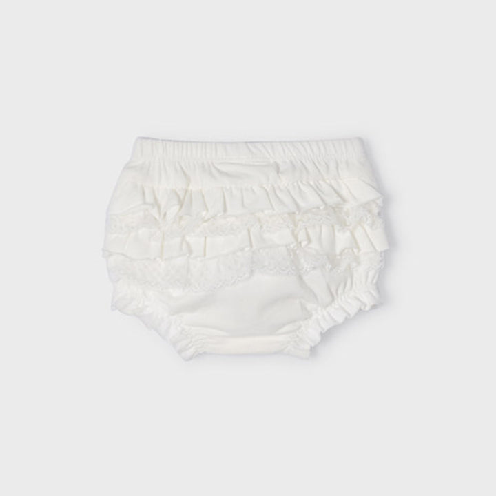 Ecofriends Natural Ruffled Knit Bloomers