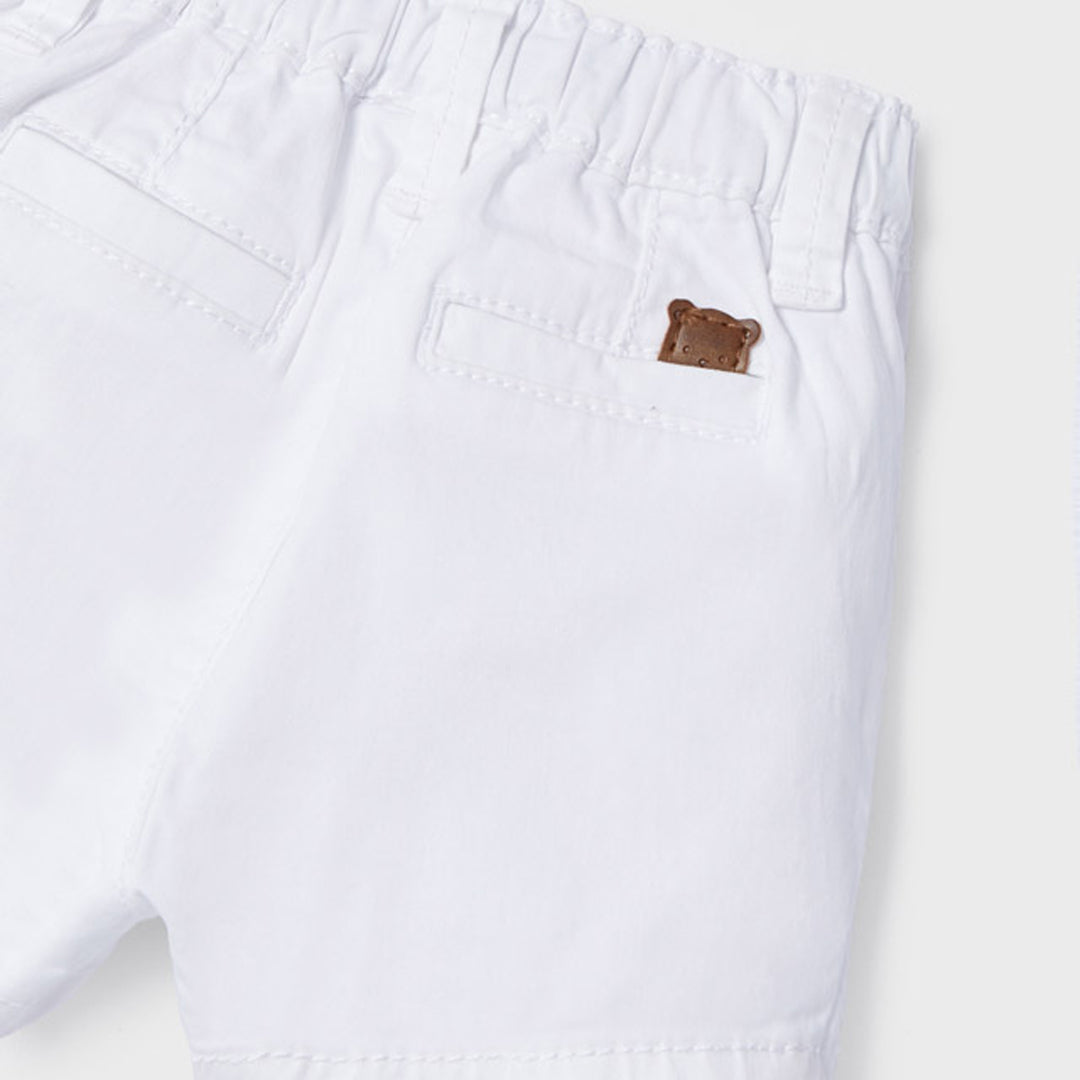 White Twill Shorts