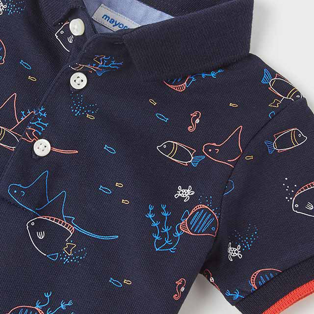 Fish Friends Short Sleeve Polo Shirt