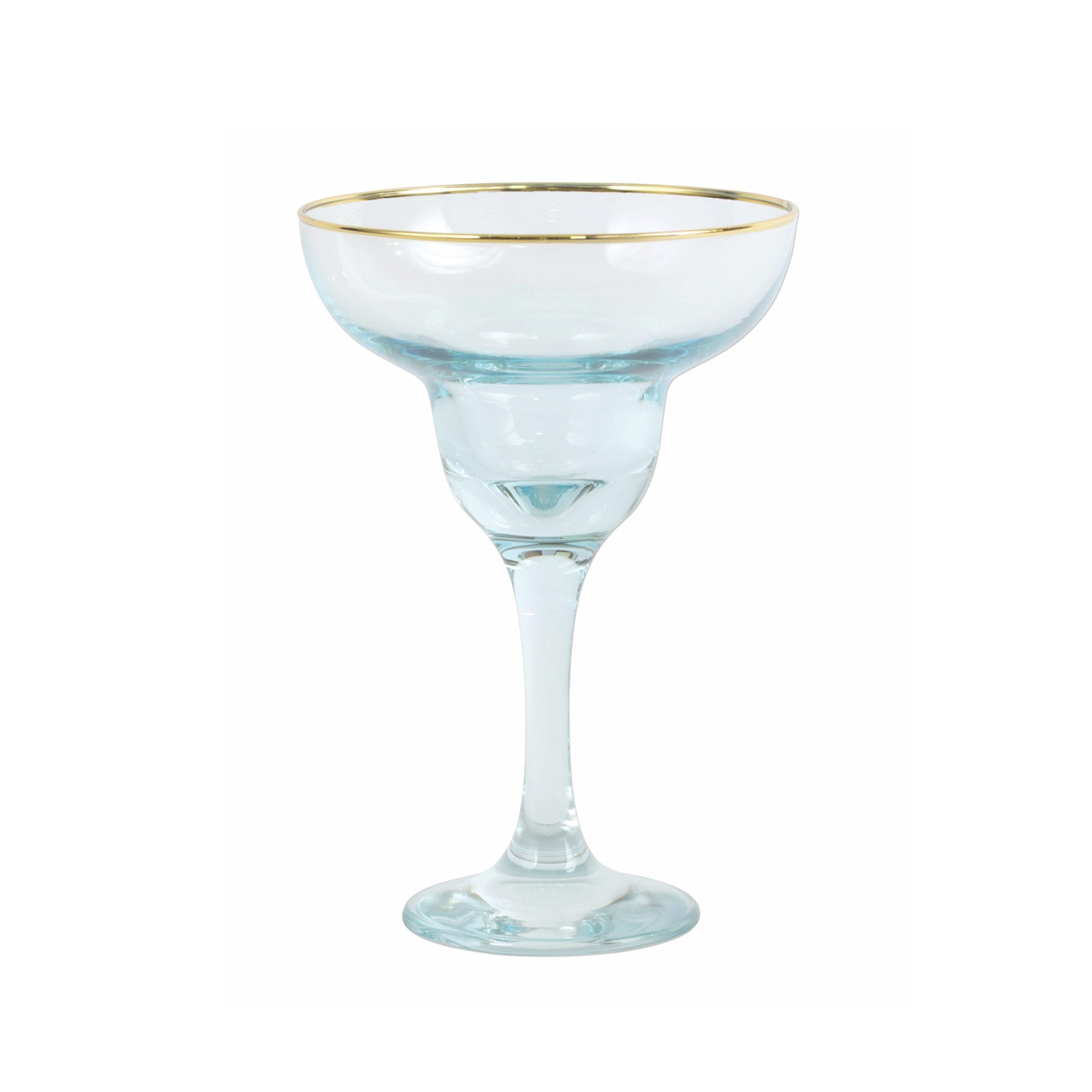 Rainbow Turquoise Margarita Glass