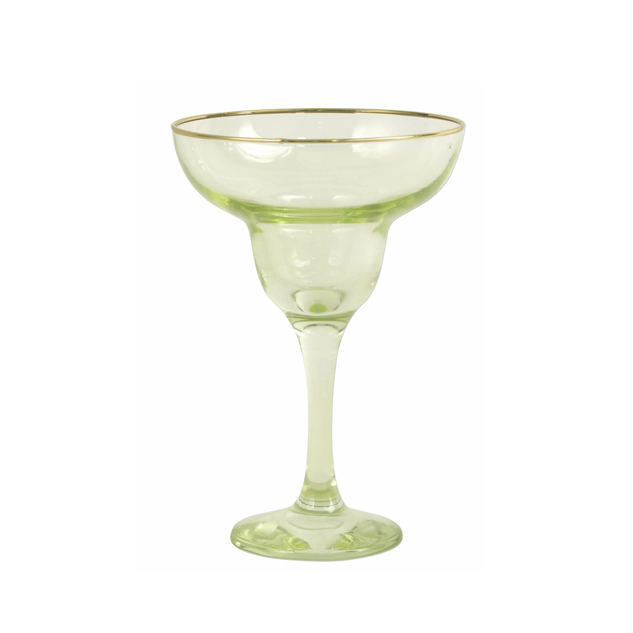 Rainbow Yellow Margarita Glass