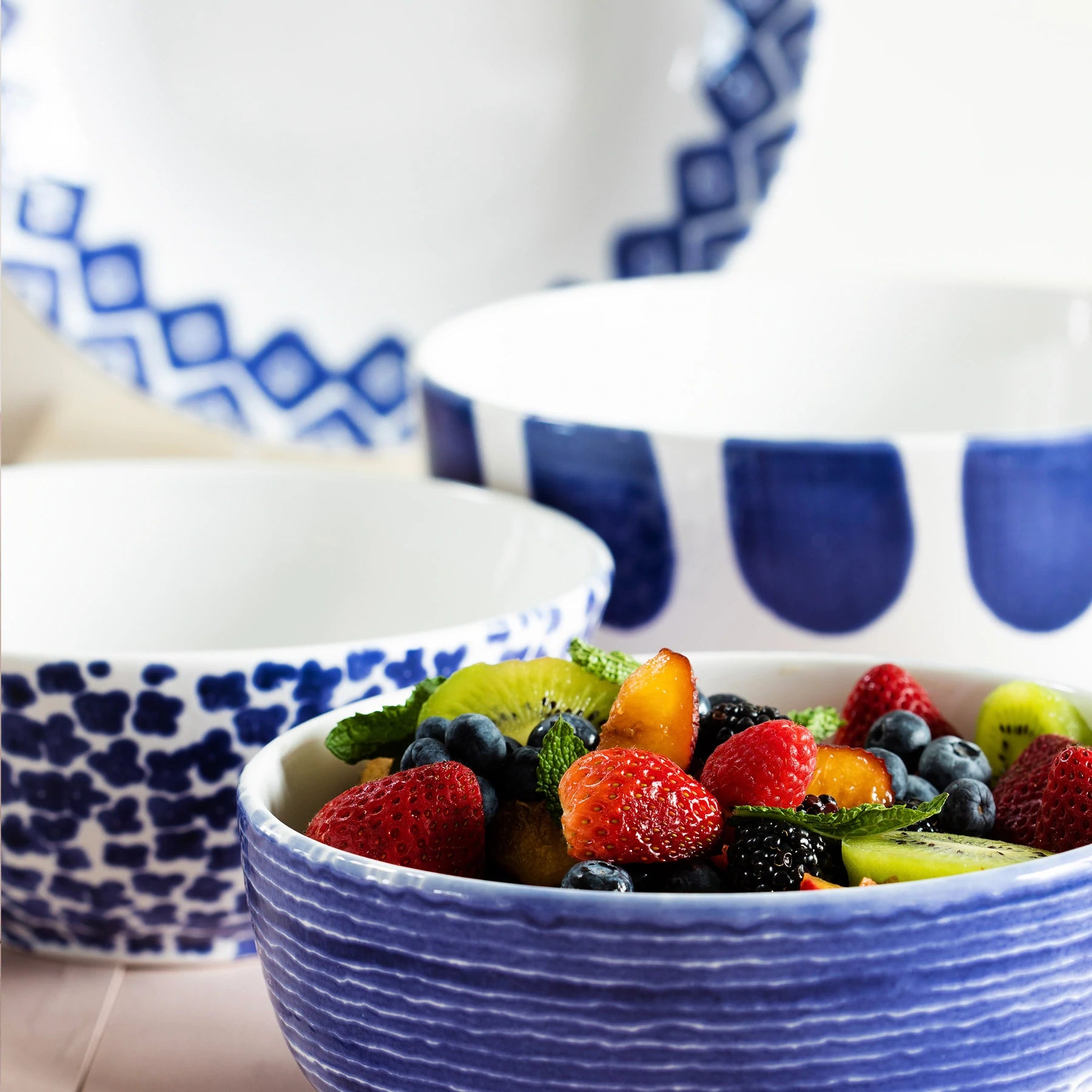 Santorini 4-Piece Serving Bowls Set